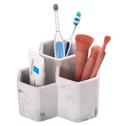 SZYRL Toothbrush Holder for Bathrooms Toothpaste Holder Stand Bathroom Organizer for Toothbrush Makeup Brushes Holder - Image 1