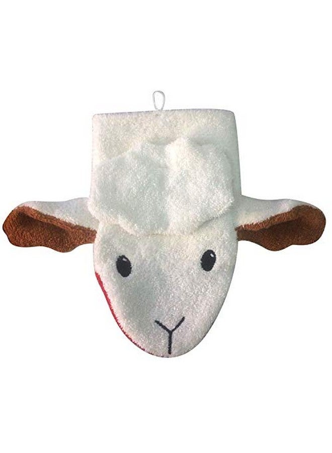 Furnis Organic Cotton, Washcloth Mitt Lamb Puppet, Child Size