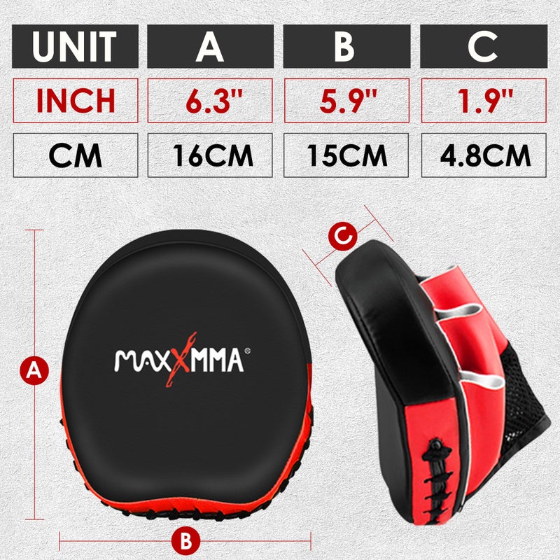 MaxxMMA Micro Focus Punch Mitts - Boxing MMA Training Fitness Kickboxing Muay Thai - Image 4