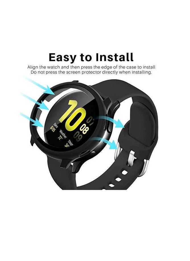 CATANES - Samsung Galaxy Watch Active and Active 2 Case 40mm Soft TPU Bumper Electroplated Shockproof Protective Cover Full Coverage Shield - Image 1