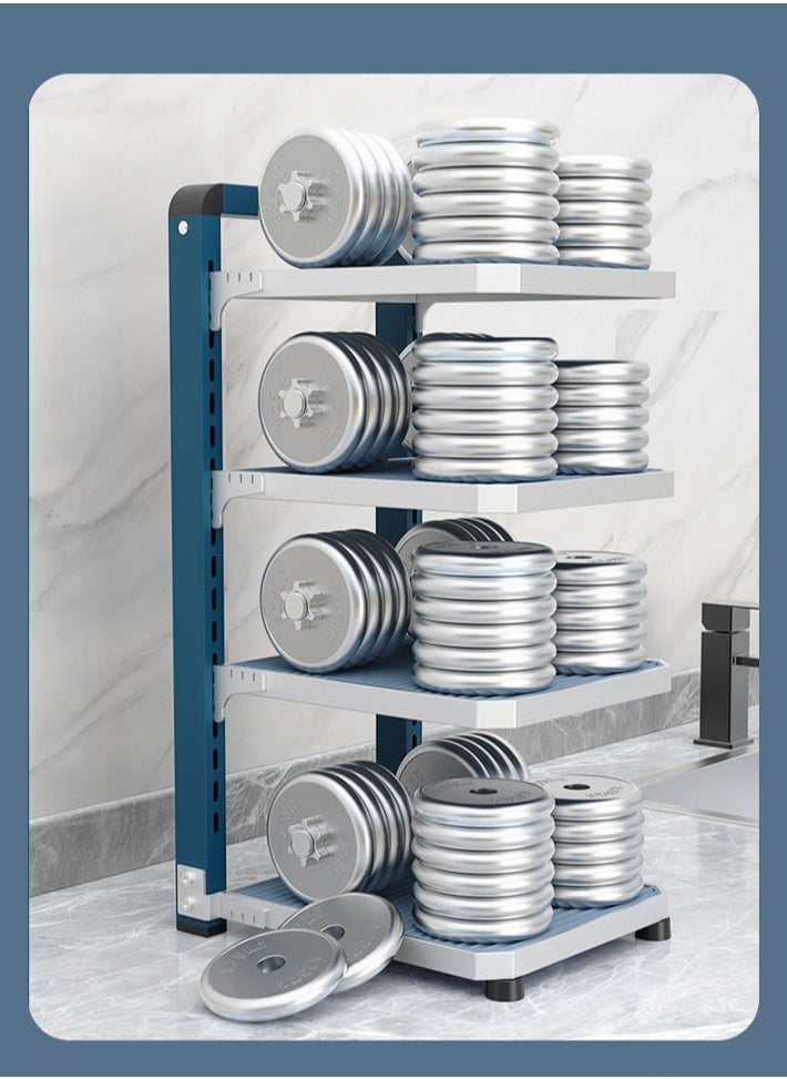 dida-cosmos - Pot and Pan Organizer Rack for under Cabinet, Heavy Duty Pot Pan Rack under Sink Organizers and Storage, Pot lid organizer, Kitchen Cabinet Organizer with 4 Adjustable Tiers (4-Tier) - Image 1