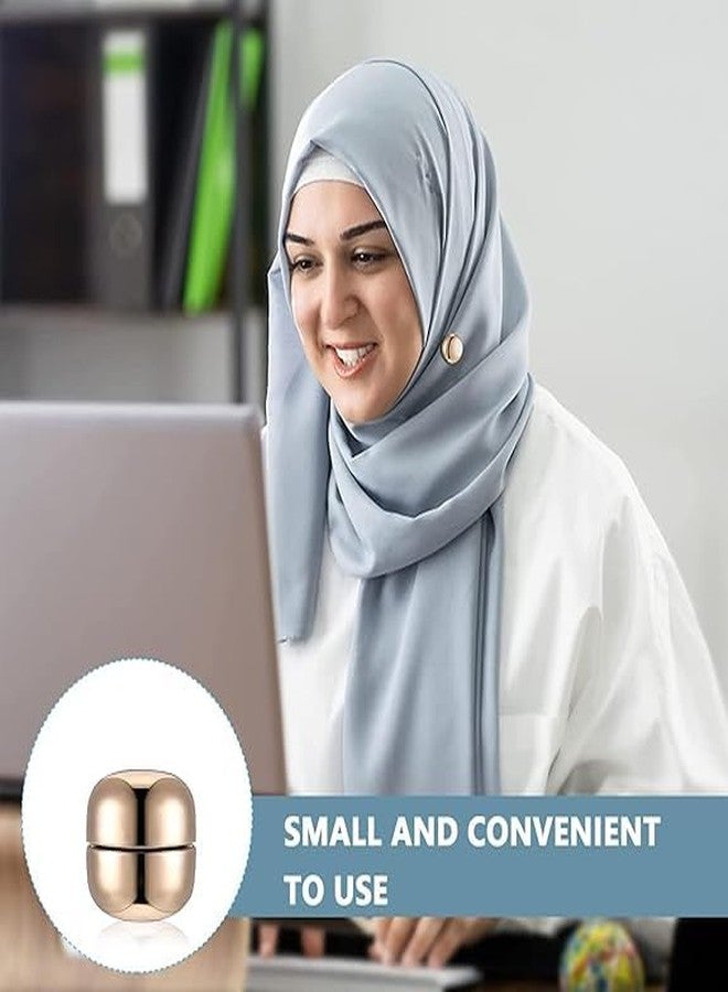 Vichip مجموعة فيشيب من 4 أزواج من دبابيس الحجاب المغناطيسية الدائرية للنساء والفتيات، دبابيس مغناطيسية متعددة الاستخدامات بدون دبابيس للحجاب، دبابيس للحجاب، دبابيس للساري، مشابك أزرار الملابس - Image 5