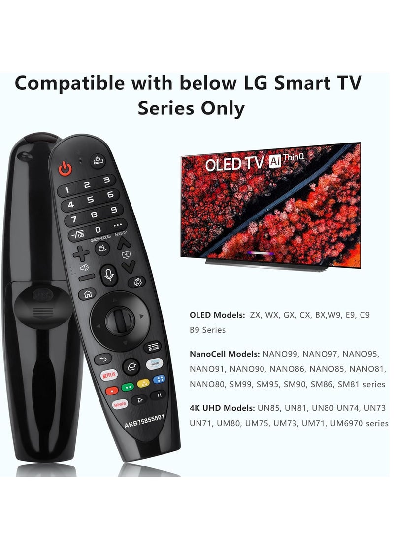 Magic Voice Remote for LG Smart TVs - Replacement for AN-MR20GA, AN-MR19BA, AN-MR18BA with Pointer & Voice Function - Image 2