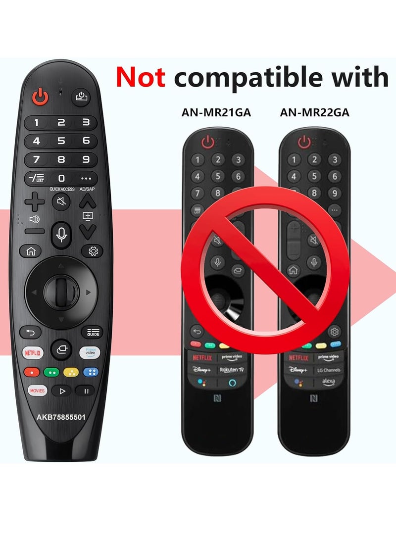 Magic Voice Remote for LG Smart TVs - Replacement for AN-MR20GA, AN-MR19BA, AN-MR18BA with Pointer & Voice Function - Image 3