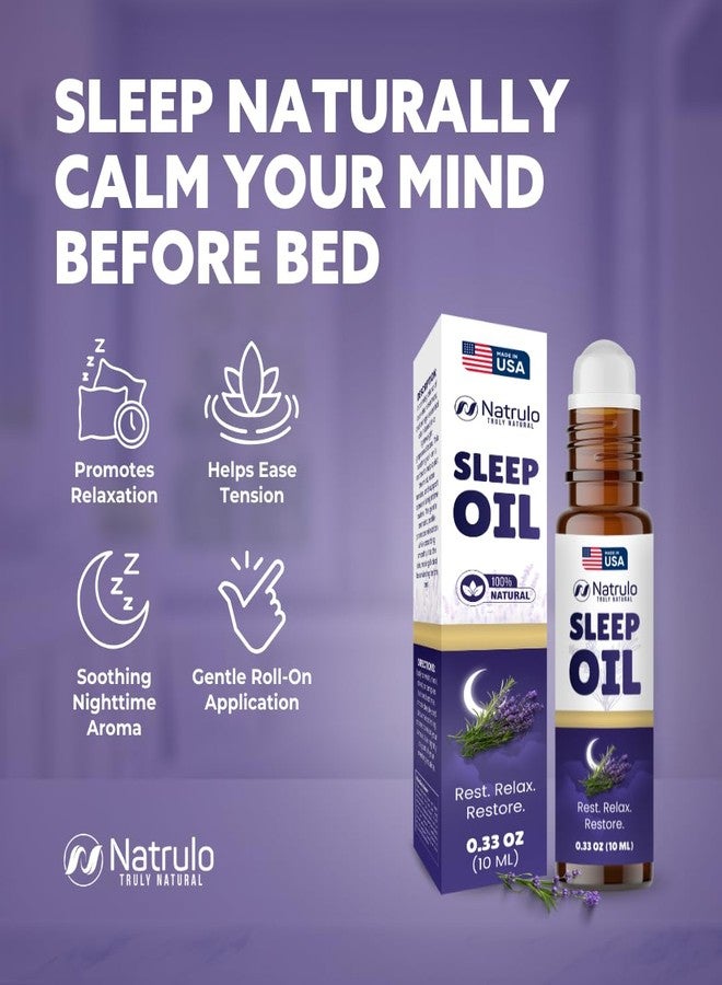 Natrulo Sleep Oil Roll On - Lavender Essential Oil Roll On for Relaxation & Calm, Aromatherapy Essential Oil Roller for Night Routine - Natural Sleep Blend with Rosemary & Orange - Travel Friendly Made in USA - Image 2