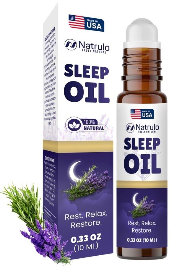 Natrulo Sleep Oil Roll On - Lavender Essential Oil Roll On for Relaxation & Calm, Aromatherapy Essential Oil Roller for Night Routine - Natural Sleep Blend with Rosemary & Orange - Travel Friendly Made in USA - Image 1