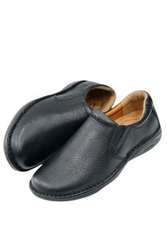Men's Casual Slip On Stretch Square Toe Loafer Shoes Luxury Formal Business Office Shoes, Handmade High Quality, Rubber Sole with Medical Insole, Anti-Slip Anti-Bacterial