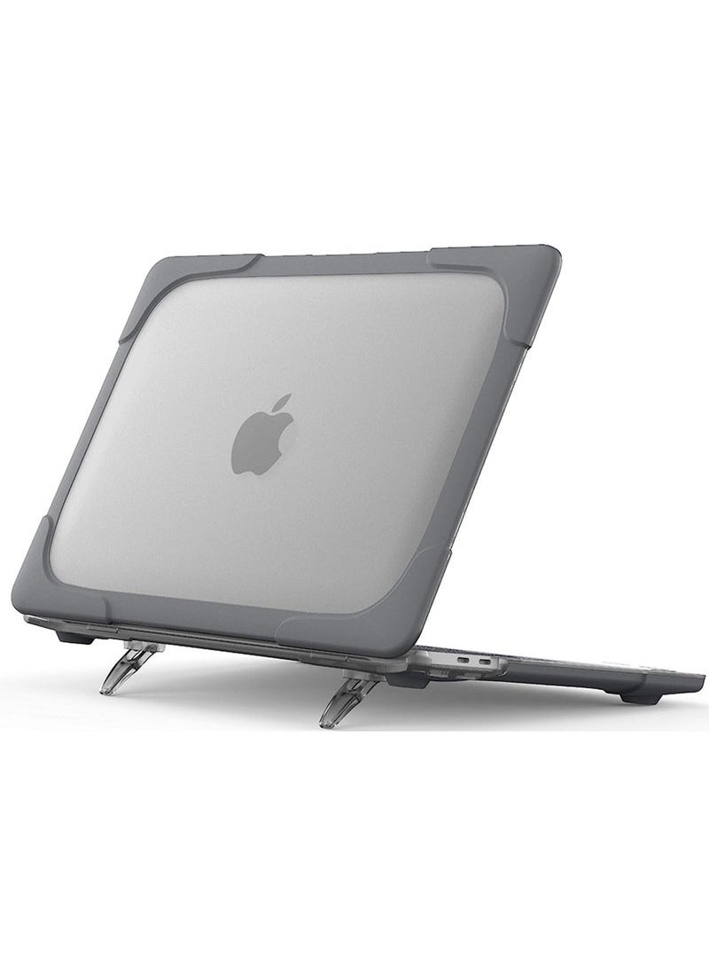 Generic MacBook Pro 13 Inch Case 2022 2020 M1 A2338 A2289 A2251 Heavy Duty Slim Hard Shell Dual Layer Protective Cover with Fold Kickstand for MacBook Pro New 13-inch Retina with Touch ID  - Image 1