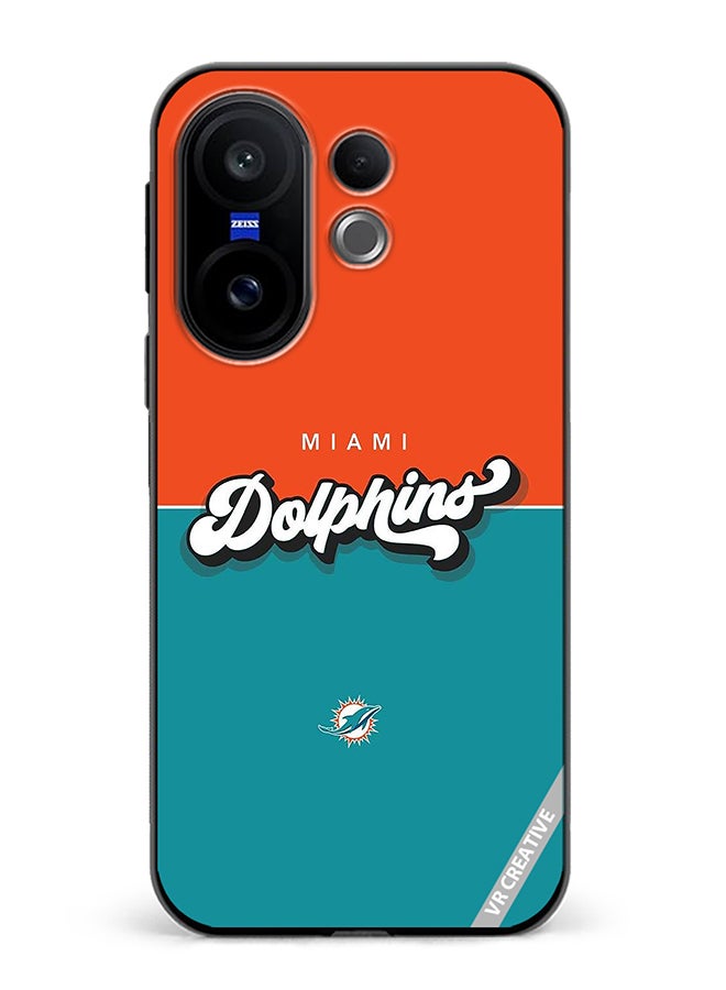 Protective Case Cover For Vivo X200 FE Dolphins Design Multicolour