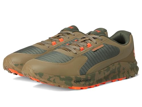 Under Armour Men's Charged Bandit Trail 3, (390) Marine OD Green/Bayou/Ares Red, 7, US - Image 1