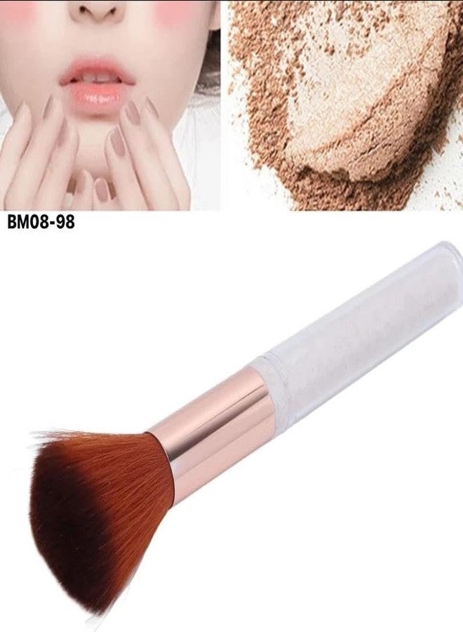 URBAN BOX 1Pcs Powder Makeup Brush, Single Large Makeup Brush Soft Face Mineral Powder Foundation Brush Blusher Brush For Blending Makeup (White) - Image 3