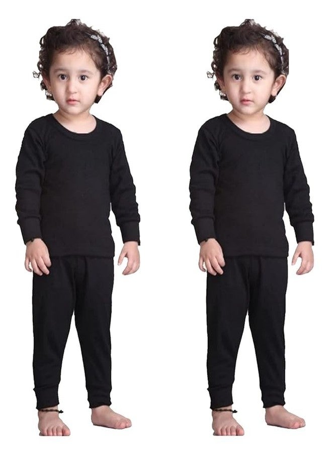 GSXMOL Kids Thermal Set or Kids Winter Wear Set or Kids Inner Set or Kids Body Warmer Set Pack of 2 (0-3 MONTH) - Image 1