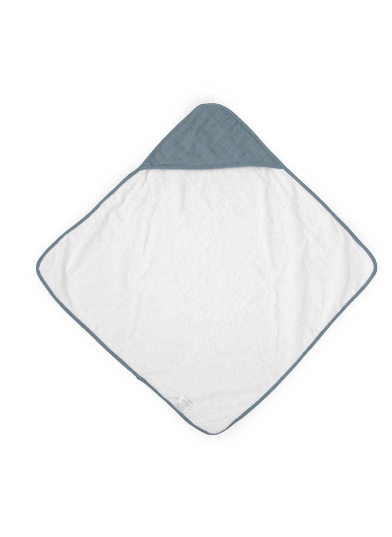 little unicorn Cotton Muslin Hooded Infant Towel Sea  - Image 3