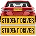 TOTOMO Student Driver Magnet for Car Sign Large 12x3 Magnetic Reflective Vehicle Safety for New Rookie Learner Drivers Removable Bumper Sticker Please Be Patient 2 Pack Yellow Black - Image 2