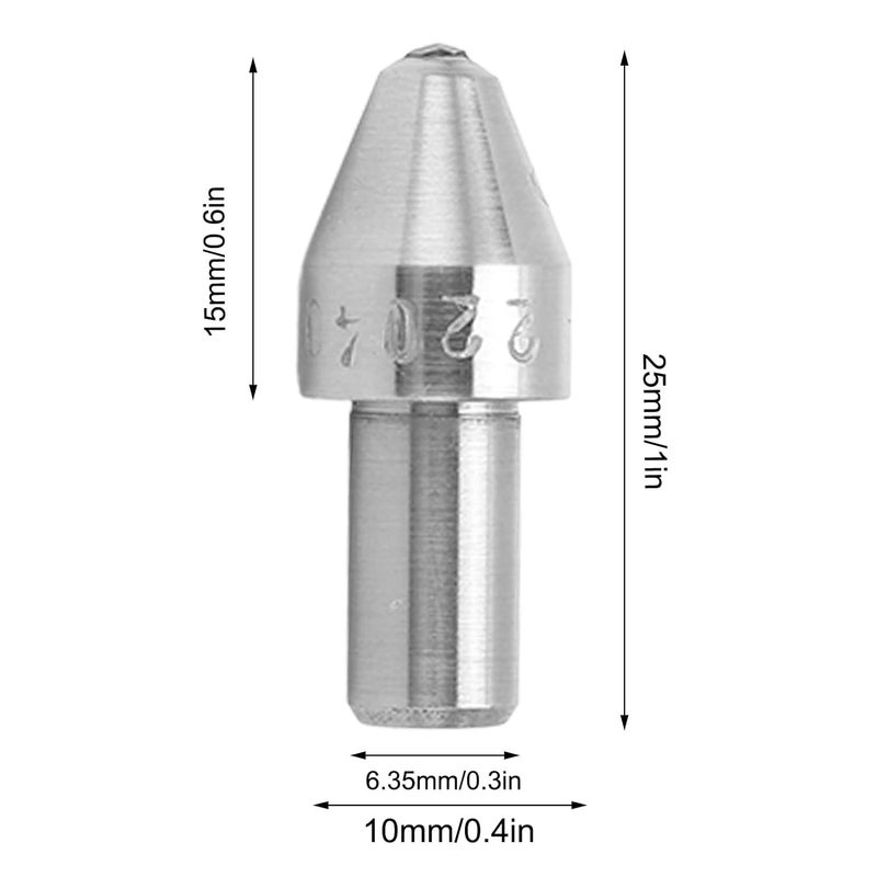 مختبر صلادة فيكرز، قلم اختراق الماس بزاوية 136 درجة، فولاذ سبيكة فائق الصلادة مع صندوق تخزين - Image 4
