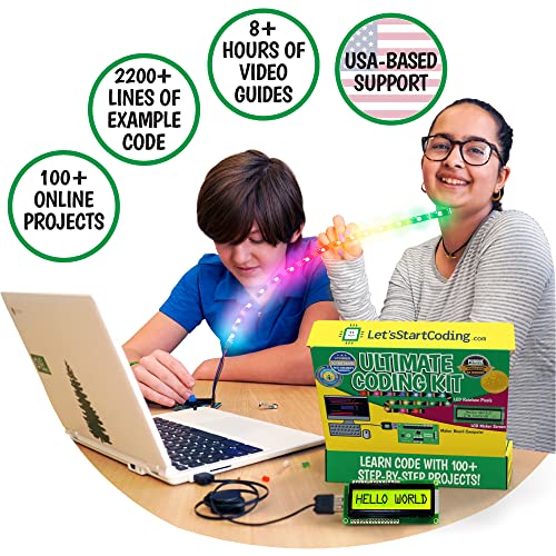 Let's Start Coding Ultimate Coding Kit for Kids 8-12+. Coding Game for Tweens with 100+ Free Code & STEM Projects. Girls & Boys Learn STEM Hands-On with C++ Programming. Makes a Great Gift for Techy Teens. - Image 2