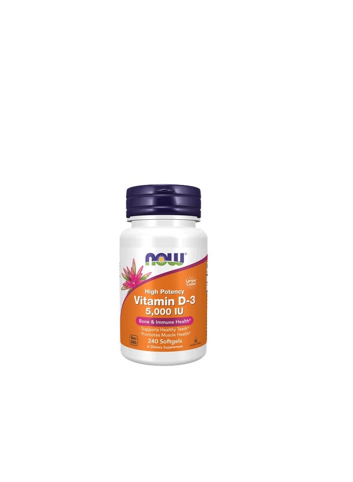 Now High Potency Vitamin D3 90 Softgels