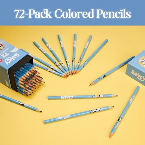 Bluey Colouring Pencils for Kids - 72 Pencils Colouring Box Colouring Set for Children Aged 3+ Gifts for Kids - Image 3