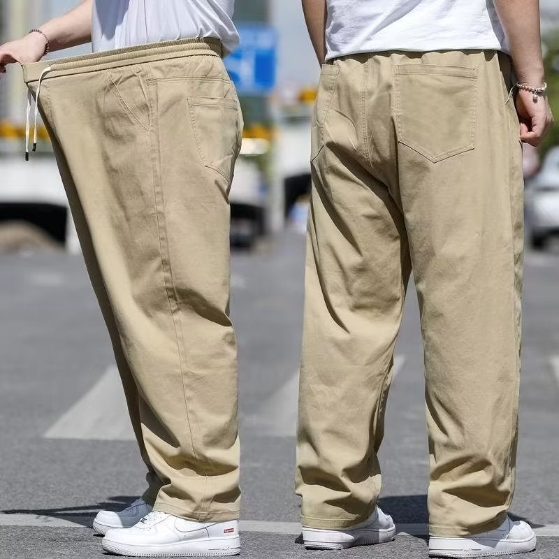 Plus Size Casual Pants For Men, Loose Straight-Leg Trousers, Plus Size, Plus Size Fat Men'S Spring Work Pants - Image 2