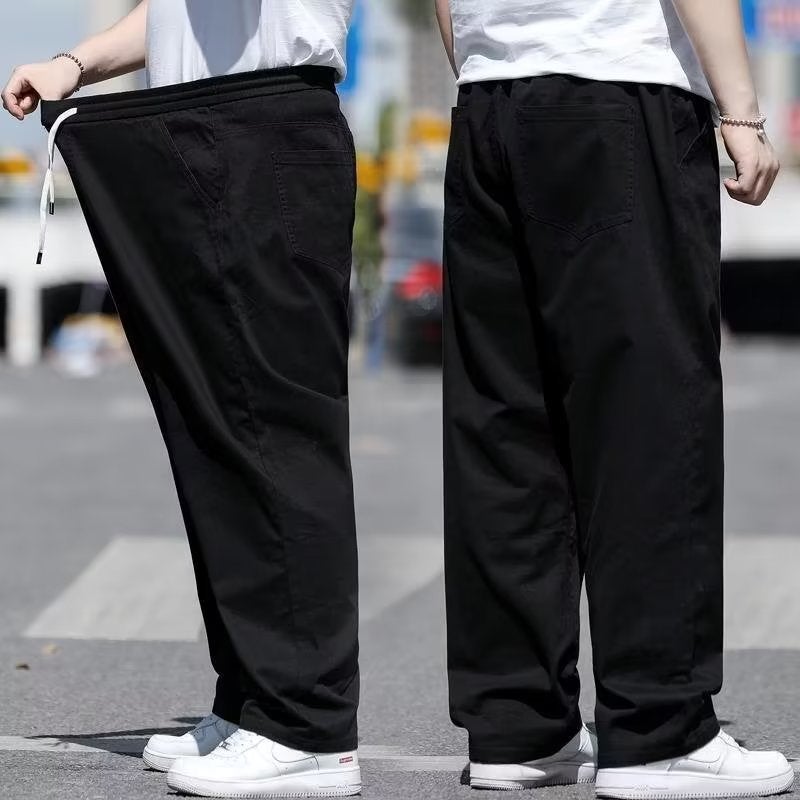 Plus Size Casual Pants For Men, Loose Straight-Leg Trousers, Plus Size, Plus Size Fat Men'S Spring Work Pants - Image 3