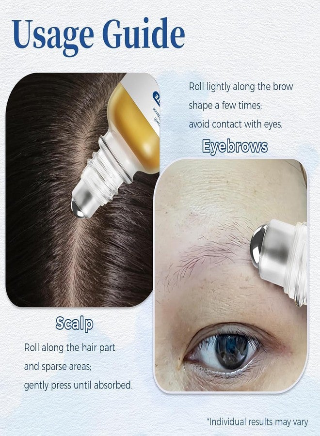ROYALS RADIANCE Hair Growth Serum Roll-On with Rosemary, Redensyl, Anagain & Biotin | Promotes Hair Regrowth & Reduces Hair Fall | Chemical-Free, Vegan Formula | For Men & Women | 30ml (2) - Image 3