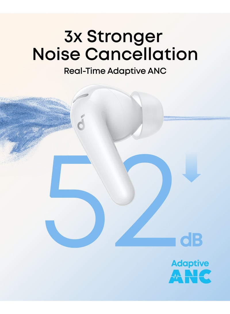 Soundcore P31i By Anker, Real-Time Adaptive Noise Cancelling, Hi-Res Sound, Wireless Bluetooth Earbuds, Translation Earbuds, 50H Playtime, Wireless Earbuds,Bluetooth Earbuds,Bluetooth Headphones White - Image 2