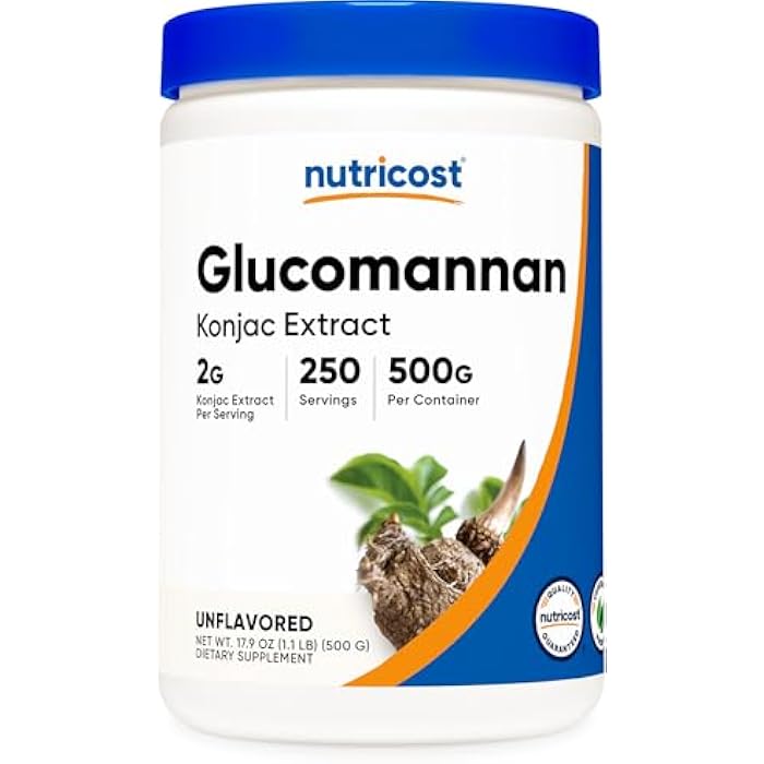 Nutricost Glucomannan Powder 500 Grams - Image 1