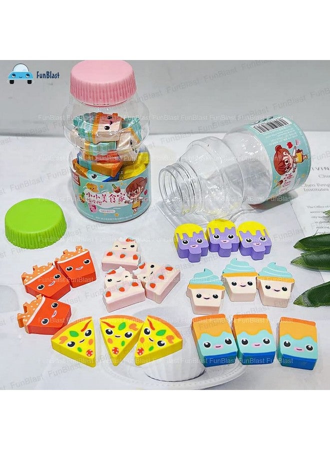 FunBlast Eraser for Kids - Kawaii Erasers for Kids, Fast Food Eraser for Kids, Stationary Set for Kids, Fancy Eraser, Rubber Eraser for Kids Boys Girls, Erasers for Return Gift - 54 Pcs - Image 3