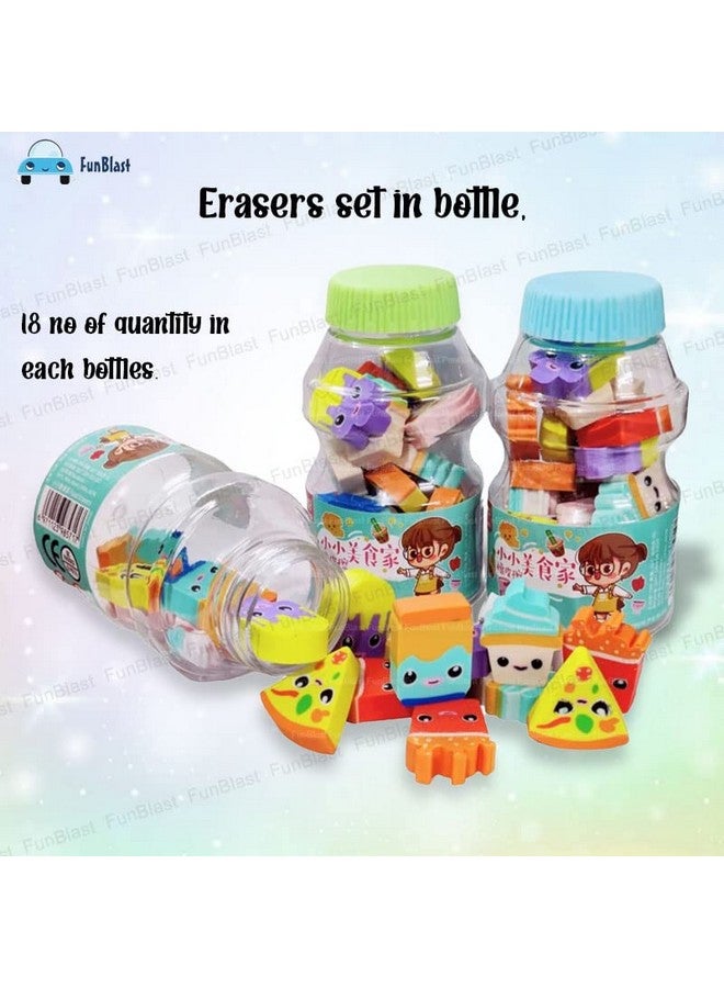 FunBlast Eraser for Kids - Kawaii Erasers for Kids, Fast Food Eraser for Kids, Stationary Set for Kids, Fancy Eraser, Rubber Eraser for Kids Boys Girls, Erasers for Return Gift - 54 Pcs - Image 5