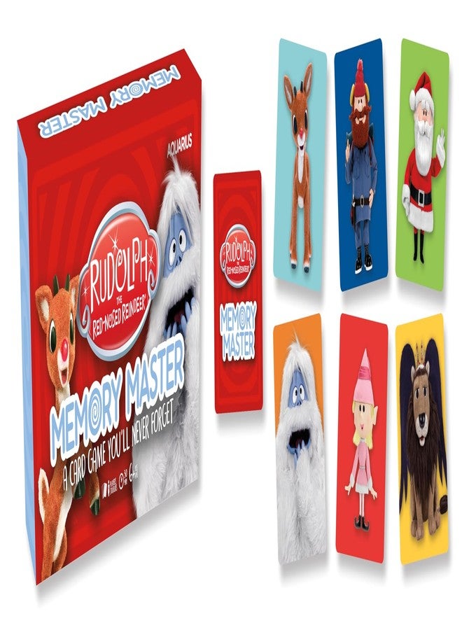 Aquarius Rudolph Memory Master Card Game - Fun Family Christmas Party Game for Kids, Teens & Adults - Entertaining Game Night Gift - Officially Licensed Merchandise