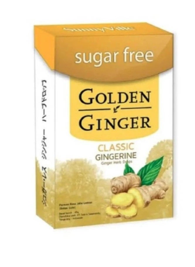 GOLDEN GINGER Classic Ginger Sugar-Free Lozenges Soothing and Moisturizing Throat Lozenges - 45g  - Image 3