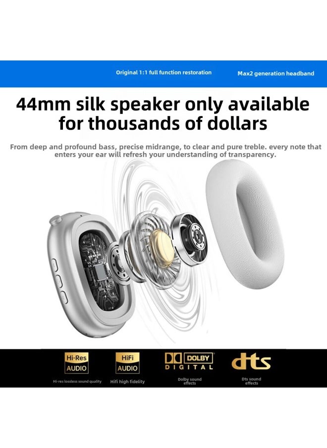 Generic - Headset Huaqiang North 1:1 Top With Max 2nd Generation Active Noise Cancel-120db Applicable To Full Series-Colour:Max High Configuration  Full Function - White - Image 1