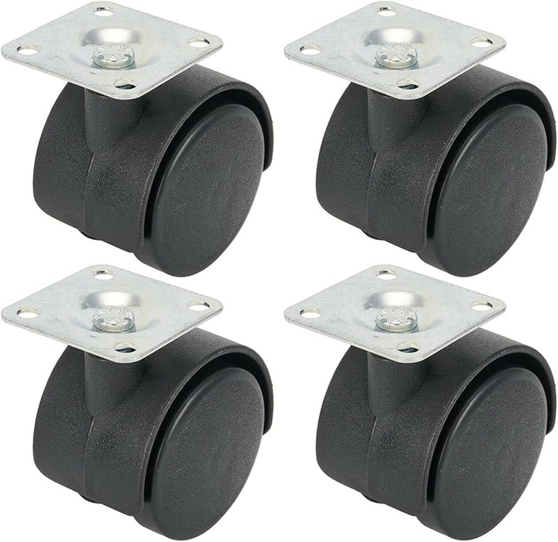 40mm Heavy Duty Swivel Caster Wheel 360 Degree Rotating with PP Wheel Metal Base Furniture Replacement - Image 3