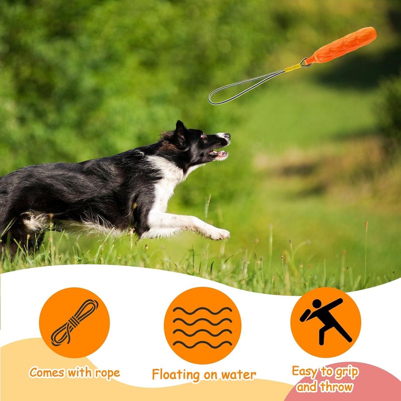 Blueweenly 4 Pcs Floating Dog Toys Bumper Toys with Throw Rope Dog Retriever Training Puppy Pool Standard Size Water Interactive Chew Toy for Duck Dog Hunting Training Outdoor Pool Activities - Image 3