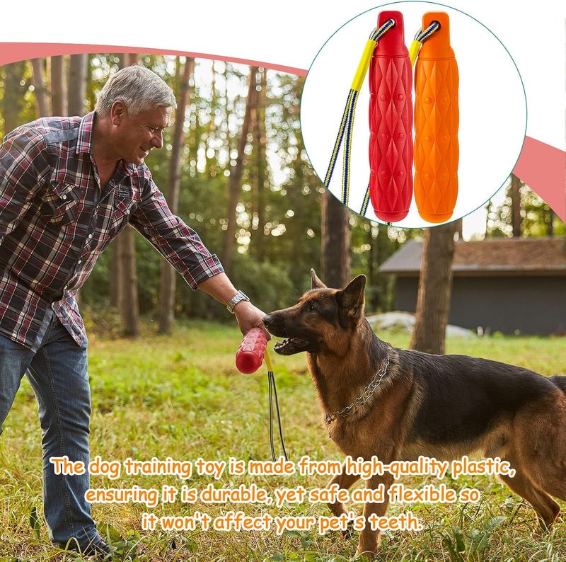 Blueweenly 4 Pcs Floating Dog Toys Bumper Toys with Throw Rope Dog Retriever Training Puppy Pool Standard Size Water Interactive Chew Toy for Duck Dog Hunting Training Outdoor Pool Activities - Image 4