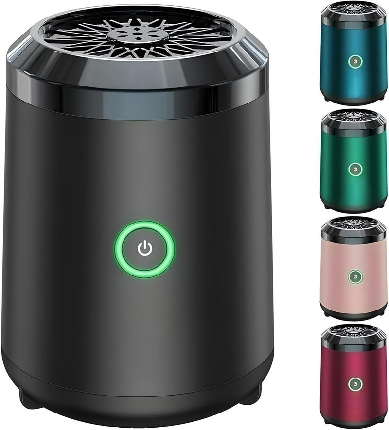 FITTO موقد بخور FITTO ميني USB محمول | موزع عطر كهربائي عربي بخور | حامل بخور مدمج وأنيق للسيارة، المنزل، المكتب، والسفر | عنصر تسخين سيراميكي مع غلاف من سبيكة الزنك - Image 2