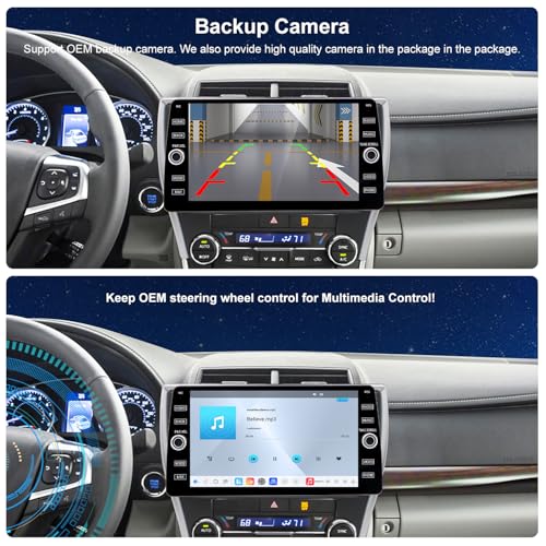 Fuosuc 4G LTE QLED Radio for Toyota Camry 2015 2016 2017 Upgrade,8-Core CPU Touch Screen Stereo,Wireless CarPlay & Android Auto,Support OEM SWC and Camera - Image 5