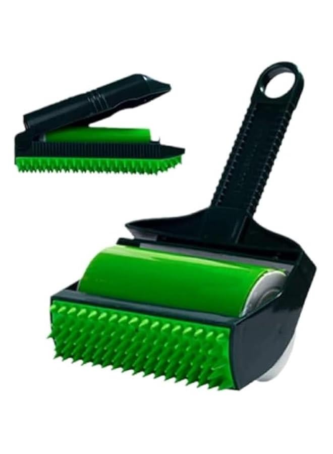 RYNX 2 Stick It Roller  Stick It Roller Pet Hair Remover Reusable Washable Sticky Lint Roller for Pet Hairs Clothes Carseats Green) - Image 1