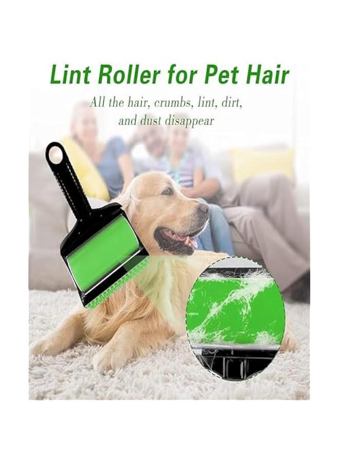 RYNX 2 Stick It Roller  Stick It Roller Pet Hair Remover Reusable Washable Sticky Lint Roller for Pet Hairs Clothes Carseats Green) - Image 3