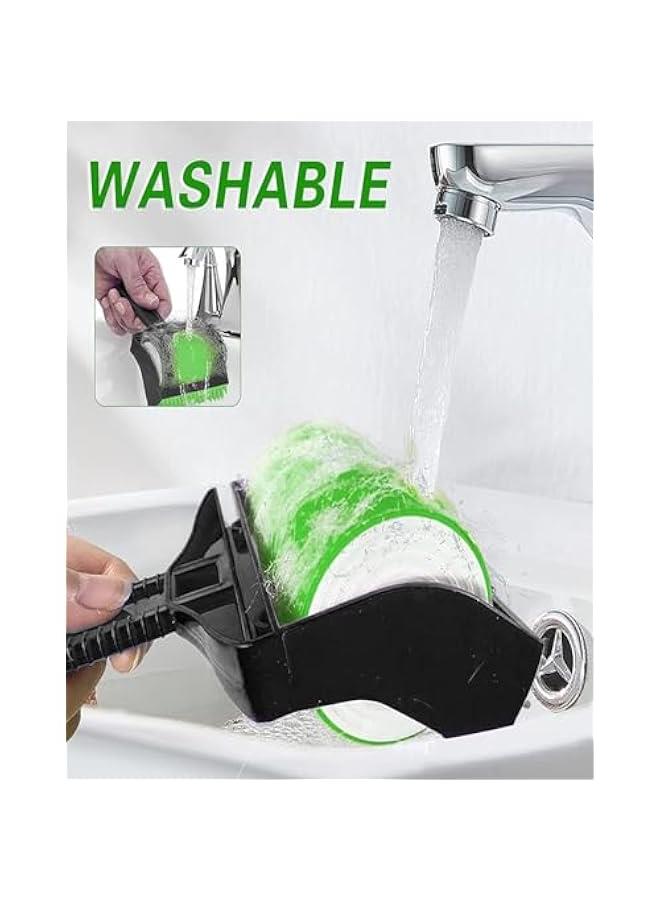 RYNX 2 Stick It Roller  Stick It Roller Pet Hair Remover Reusable Washable Sticky Lint Roller for Pet Hairs Clothes Carseats Green) - Image 5
