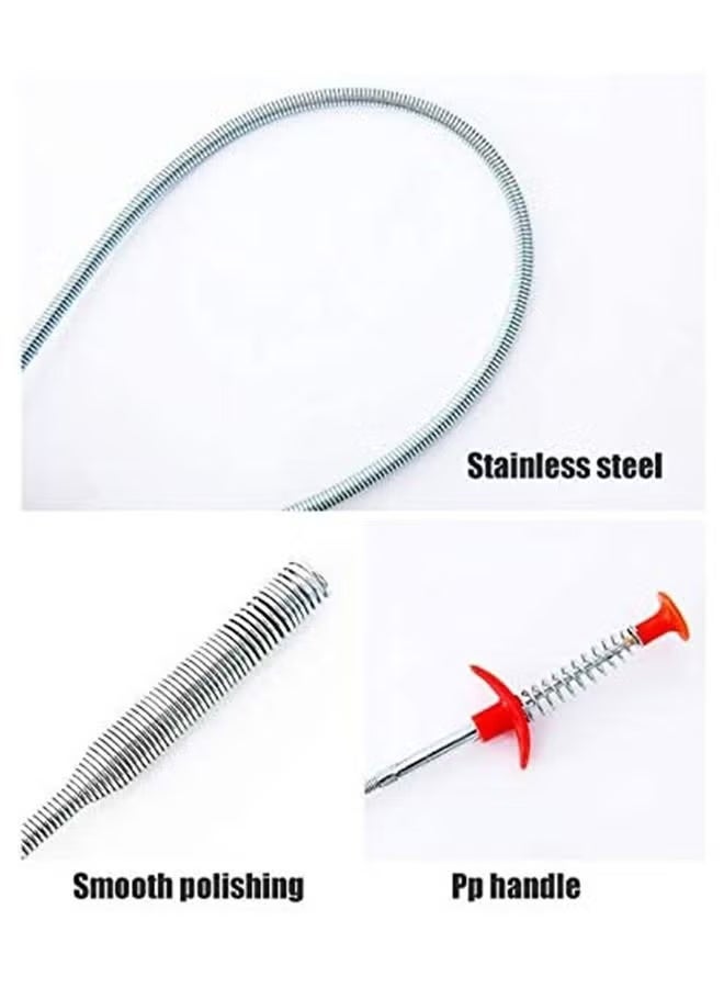 Drain Cleaning Tube- Corrosion Resistant Flexible Sewer Drain Snake Auger Sink Clog Remover, Hair Removal Cleaning claw grabber for Bathroom, Kitchen, Shower, Bathtub, Toilet - Image 4