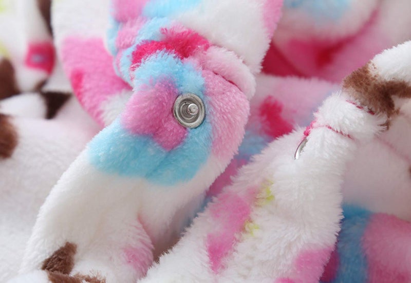 YOLIA Boys Girls Robes Kids Hooded Sleepwear Soft Fleece Bathrobes Cute Housecoat Gowns 4 Years - Image 3