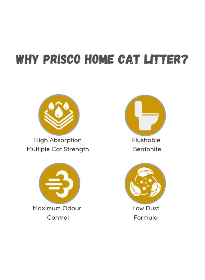 Prisco Home Clumping Flushable Cat Litter 10 Liters - Image 3