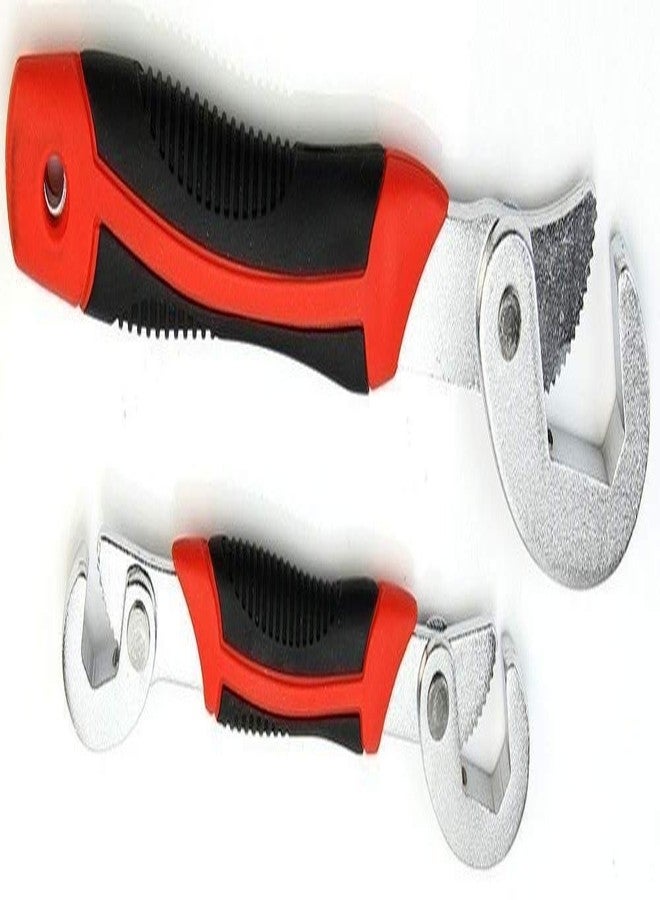 Param Stainless Steel Socket Adjustable Wrench Open End Snap N Grip Tool Spanner -2 Pieces - Image 3