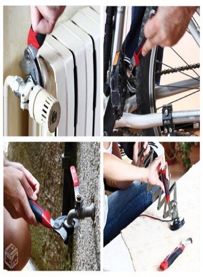 Param Stainless Steel Socket Adjustable Wrench Open End Snap N Grip Tool Spanner -2 Pieces - Image 4