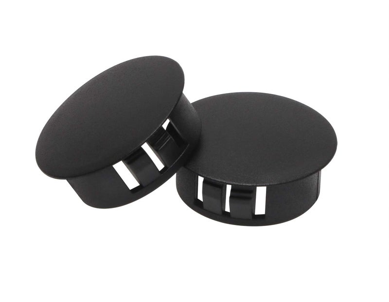 ONLYKXY ONLYKXY 10 Pcs 25MM Diameter Nylon Plastic Round Snap in Type Locking Furniture Hole Plugs Button Protective Cover Cap Head Color Black 25mm10inch Black 