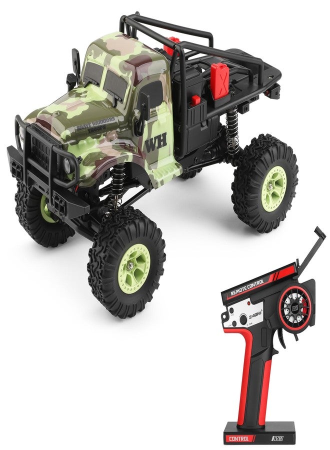 GoolRC Remote Control Car, WLtoys 184021 RC Cars, 1/18 Scale 2.4GHz RC Crawler, 4WD All Terrain Off Road Monster Truck, Two-Speed Shift RC Rock Crawler with LED Searchlight for Teens and Adults - Image 1
