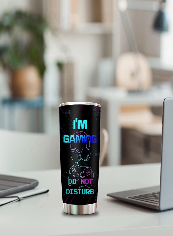 2IMT Gaming Tumbler for Teen Boys Girls Gamer - Funny Video Game Mug Birthday Gift Gamer Gifts - Gaming Mugs Christmas Ideas for Men Game Boy Fans Teen Girl Gifts - Stainless Steel Tumbler 20Oz with Lid - Image 2
