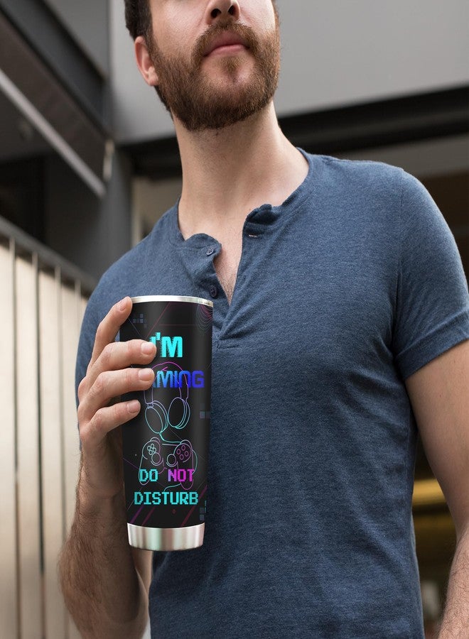2IMT Gaming Tumbler for Teen Boys Girls Gamer - Funny Video Game Mug Birthday Gift Gamer Gifts - Gaming Mugs Christmas Ideas for Men Game Boy Fans Teen Girl Gifts - Stainless Steel Tumbler 20Oz with Lid - Image 3