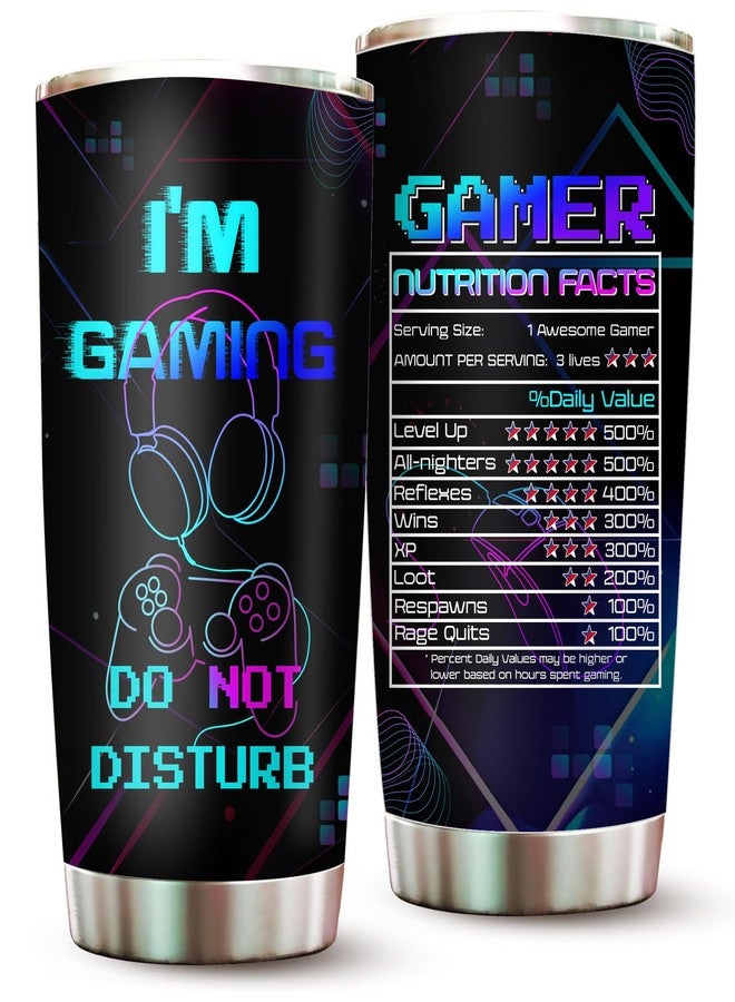 2IMT Gaming Tumbler for Teen Boys Girls Gamer - Funny Video Game Mug Birthday Gift Gamer Gifts - Gaming Mugs Christmas Ideas for Men Game Boy Fans Teen Girl Gifts - Stainless Steel Tumbler 20Oz with Lid - Image 1